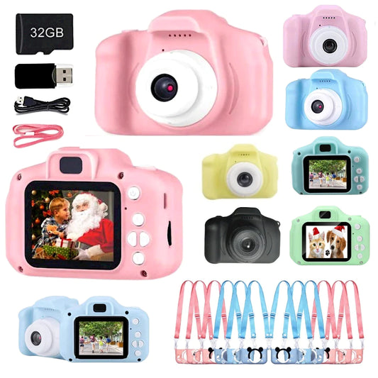 Children Kids Camera Mini Educational Toys for Kids Children Gifts Birthday Gift Digital Camera 1080P Projection Video Camera