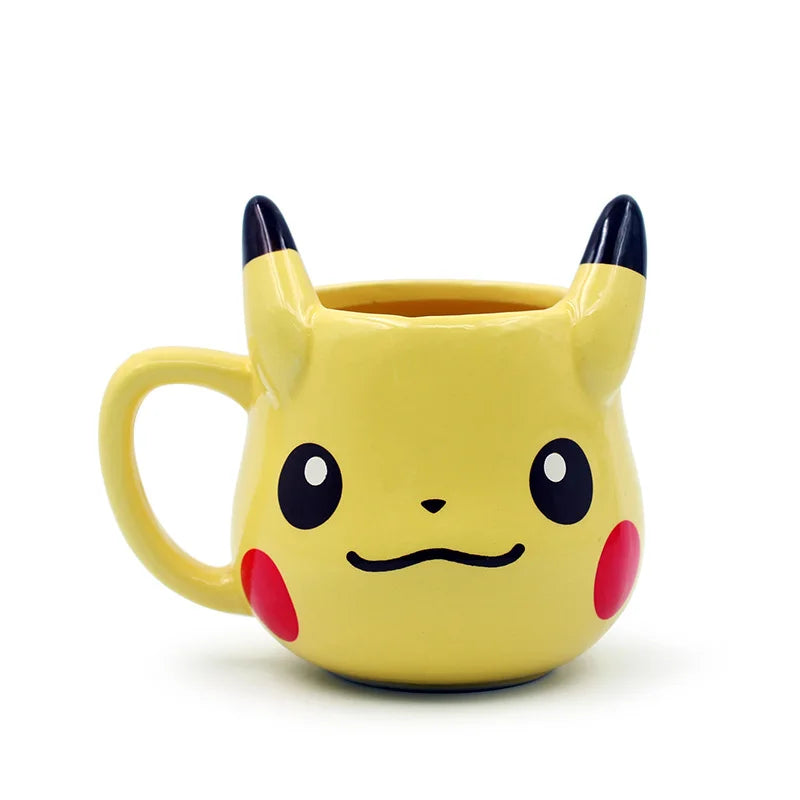 Cute Pokemon Pikachu Anime Coffee Mug Kawaii Ceramic Cup for Boys Girls Water Bottle Ideal Couples Gift