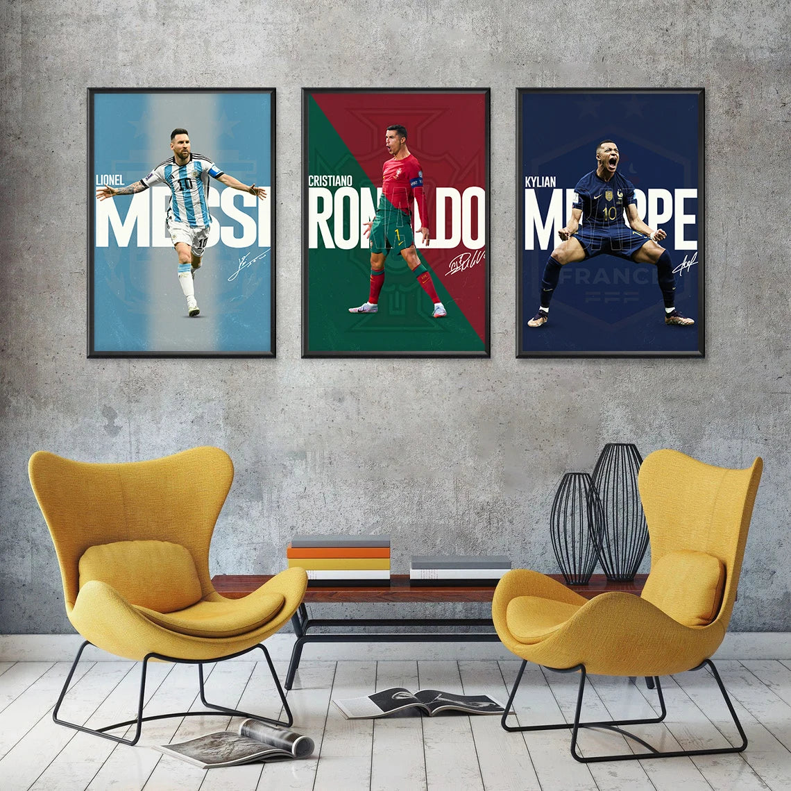 World Famous Football Player Soccer Star R-Ronaldo Sport Poster Canvas Painting Nordic Wall Art Pictures Home Boy Room Decor