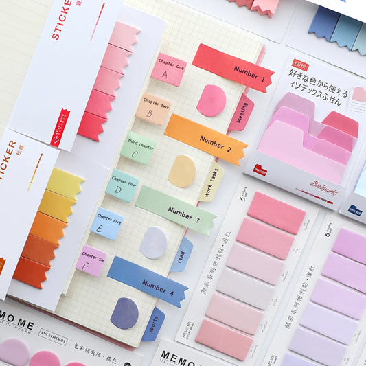 Kawaii Sticky Notes Post Self-Stick Instruction Bookmark Memo Pad Stationery for Office and School Supplies Free Shipping