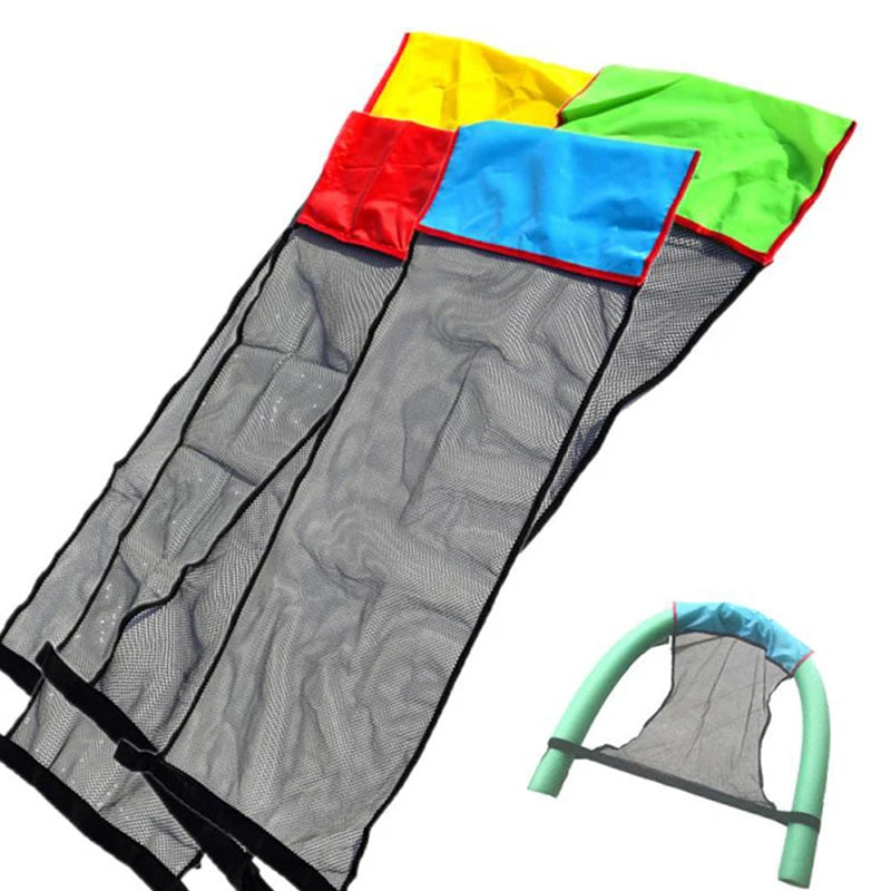 1PCS Floating Pool Water Hammock Float Lounger Floating Inflatable Pool Bed Net Cover（Floating rods are not included）