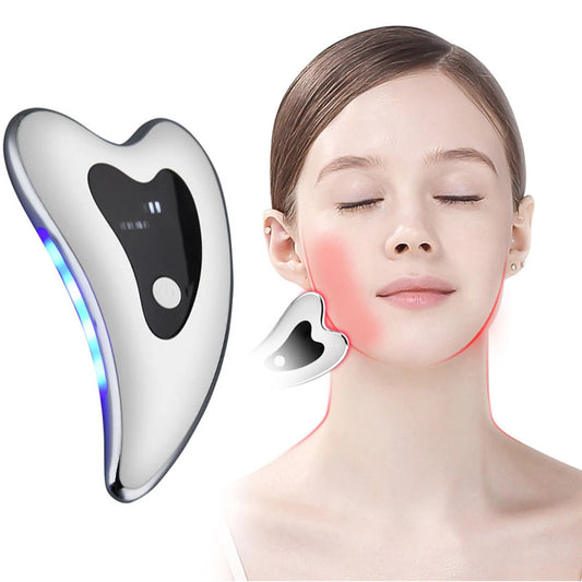 Electric Face Massager Skin Scraping Tool for Anti-Wrinkle Facial Lifting Tightening and Double Chin Removal