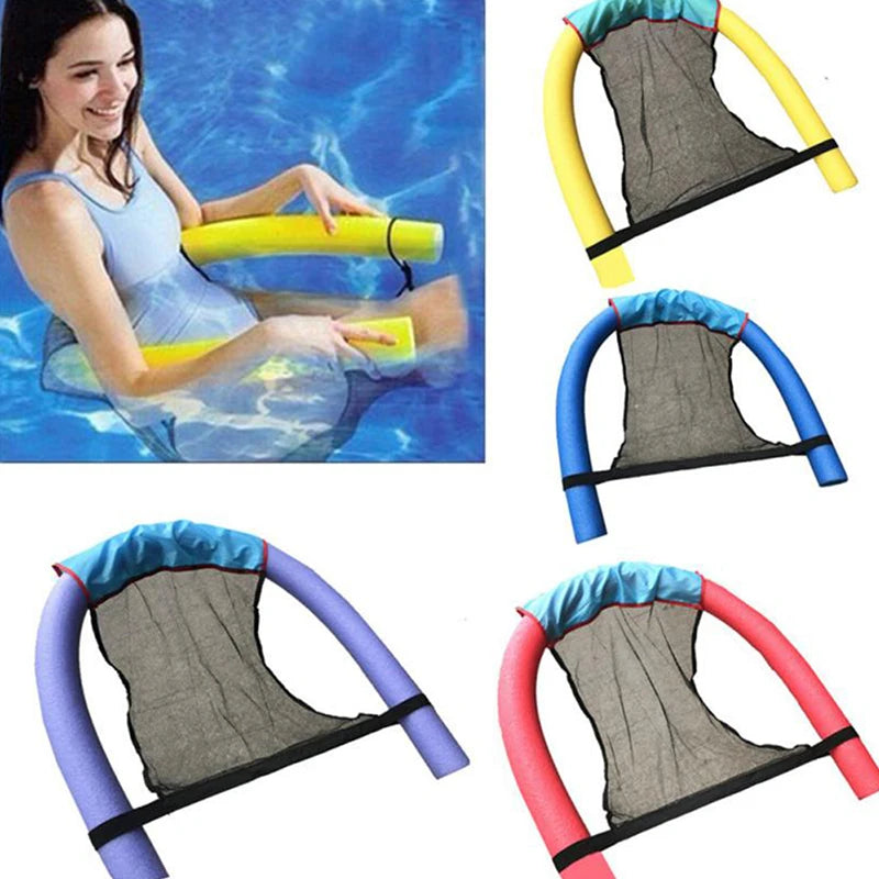 1PCS Floating Pool Water Hammock Float Lounger Floating Inflatable Pool Bed Net Cover（Floating rods are not included）